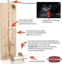 Axtschlag Premium-Flammlachsbrett Aus Birke XXL -Robens Store Axtschlag Premium Flammlachsbrett aus Birke XXL 3 405974