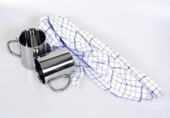 Basic Nature BasicNature Trockentuch, Blaukariert