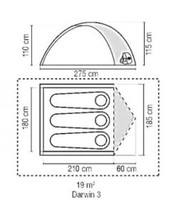 Robens Store 43 Robens Store -Robens Store Coleman Zelt Darwin 3 Personen COL169858 2 402422