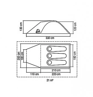 Coleman Zelt Kobuk, Plus, 3 Personen 5 Coleman Zelt Kobuk, Plus, 3 Personen – Bild 3