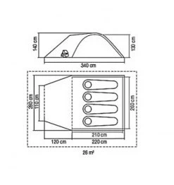 Coleman Zelt Kobuk, Plus, 4 Personen -Robens Store Coleman Zelt Kobuk plus 4 Personen COL169951 3 404294
