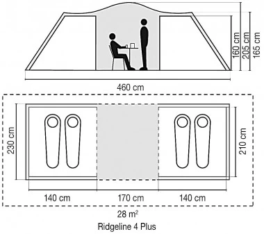 Coleman Zelt Ridgeline 4 Plus 5 Coleman Zelt Ridgeline 4 Plus – Bild 3