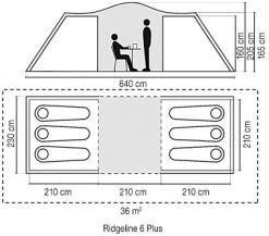 Coleman Zelt Ridgeline 6 Plus -Robens Store Coleman Zelt Ridgeline 6 Plus 3 403113