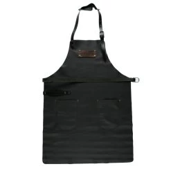 Lederschürze FEUERMEISTER® Schwarz, Riemen Schwarz