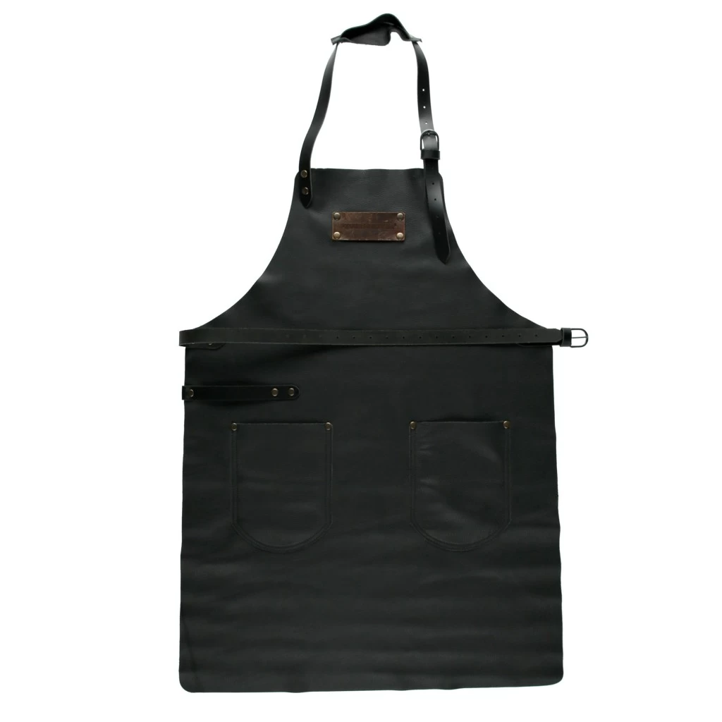 Lederschürze FEUERMEISTER® Schwarz, Riemen Schwarz 3 Lederschürze FEUERMEISTER® Schwarz, Riemen Schwarz