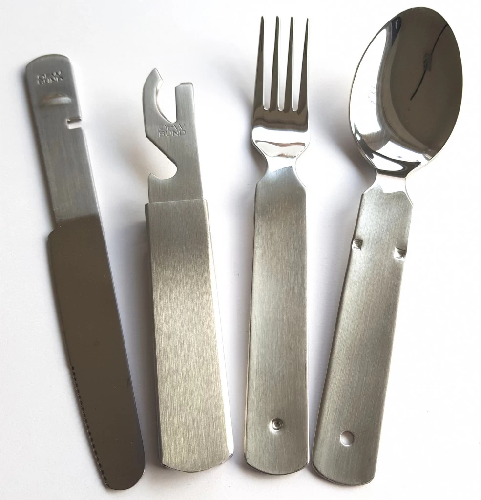 OFW Bund - Besteck BW Essbesteck Bundeswehr 4-teilig - 100% Original 3 OFW Bund - Besteck BW Essbesteck Bundeswehr 4-teilig - 100% Original