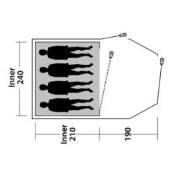 Outwell Zelt Earth, 4 Personen -Robens Store Outwell Zelt Earth 4 Personen OUW150170 3 403655
