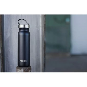 Primus Edelstahlflasche Klunken 0,7L Schwarz 5 Primus Edelstahlflasche Klunken 0,7L Schwarz – Bild 3
