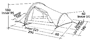 Robens Zelt Challenger 4 Robens Zelt Challenger – Bild 2