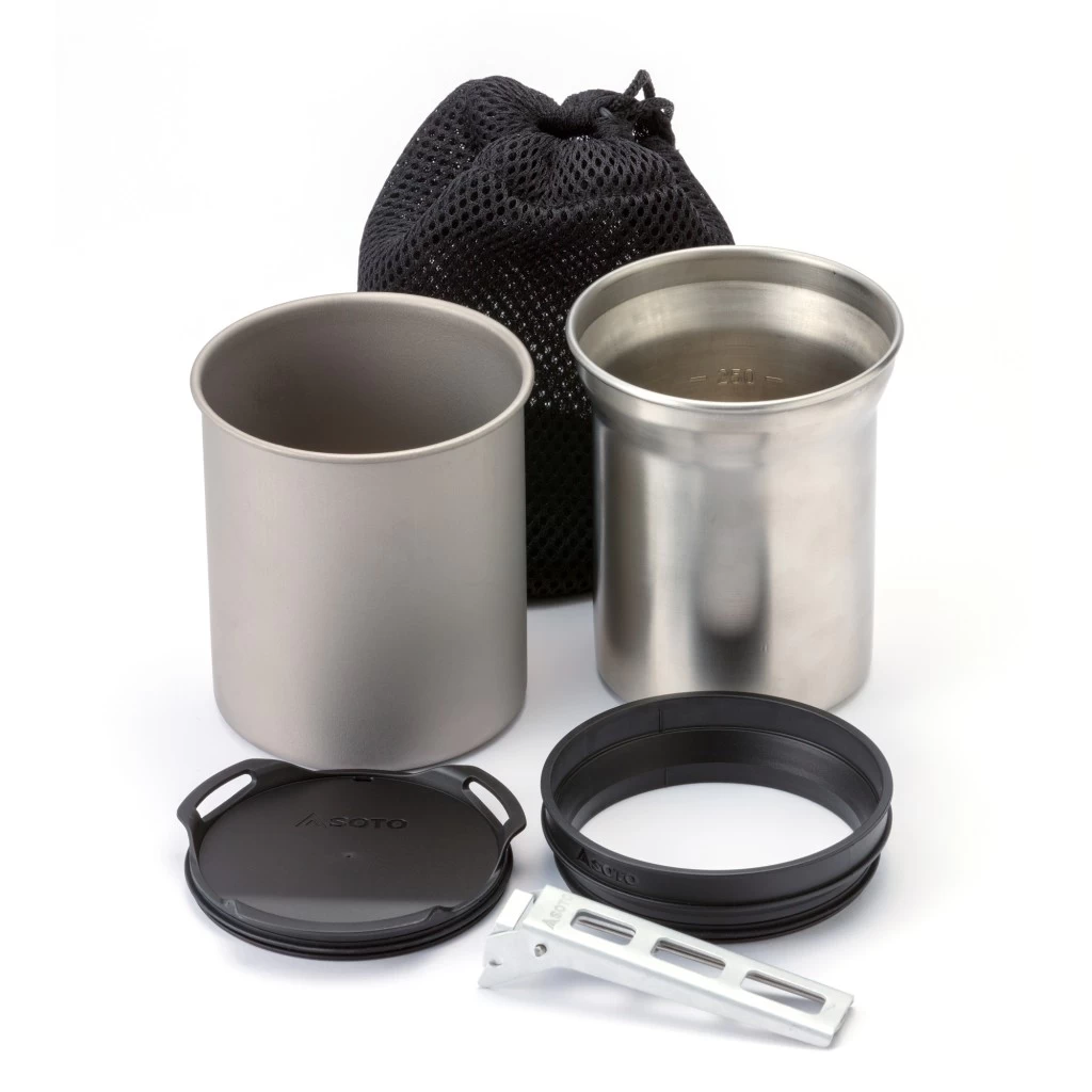 SOTO Thermostack Becher- Und Topfset Titan 3 SOTO Thermostack Becher- Und Topfset Titan