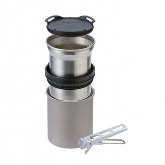 SOTO Thermostack Becher- Und Topfset Titan 4 SOTO Thermostack Becher- Und Topfset Titan – Bild 2